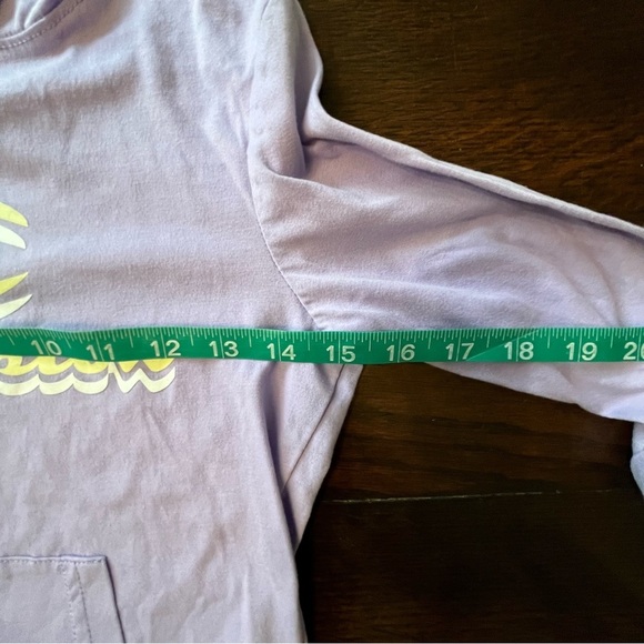 Champion Girls Purple hooded long sleeve tee size YS - Picture 4 of 8